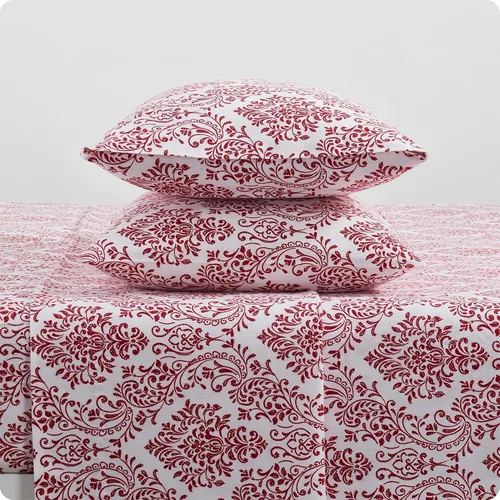 Vista 8 de Tahari Home - Sábanas matrimoniales, ropa de cama de franela de algodón de 4 piezas con fundas de almohada a juego, cepilladas para mayor suavidad