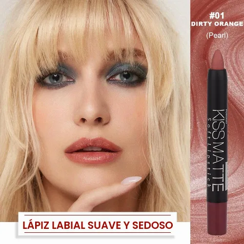 Vista 2 de BINGBRUSH Lápiz labial mate de larga duración, tinte de delineador de 01