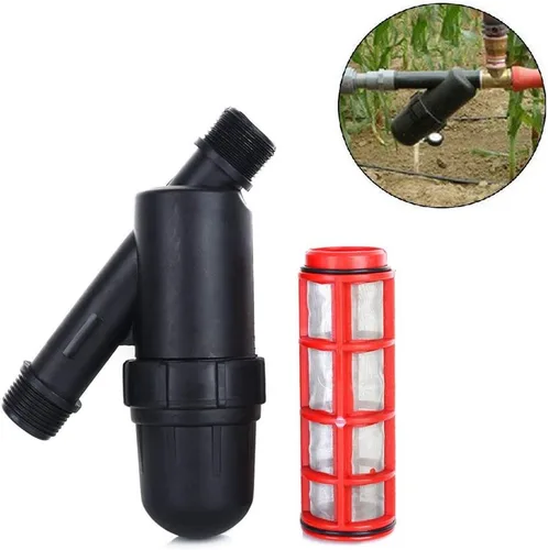 Vista 2 de Estink Filtro de riego, filtro de riego de pantalla de 3/4 pulgadas, filtro de agua, filtro de acero inoxidable, filtro en línea, filtro de malla
