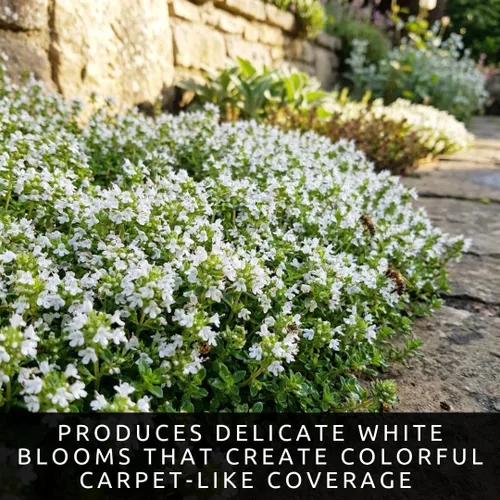 Vista 4 de White Alyssum - Semillas de trébol para plantar, cubierta de suelo rastrero, alfombra de nieve, tomillo blanco - Lobularia maritima (100 semillas)