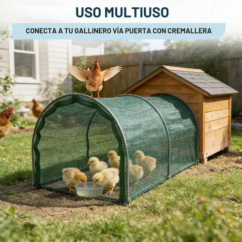 Vista 7 de Túnel portátil plegable sin montaje para patio de 79 x 30 x 24 pulgadas