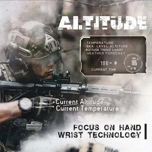 Vista 4 de NORTH EDGE APACHE-46 Digital Sports Watches for Men Military Watches with Compass Temperature Steps Tracker Sport Tactical Survival Watches