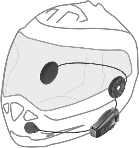 Vista 6 de INTERPHONE Cellularline, 2 intercomunicadores para motocicleta con comunicación de malla, modelo U-Com 8R, hasta 24 conductores, distancia 1.0 mi