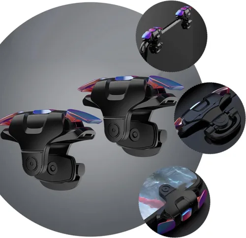 Vista 9 de Mikikit Phone Grip Controller 3 Pairs Gamepad Assist Mobile Game Handgrip Aim Fire Trigger for Phone Mobile Triggers Gaming s Durable Game Three 3
