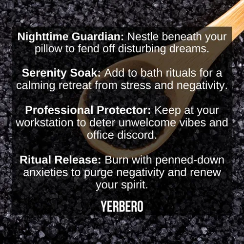 Vista 2 de Yerbero - Sal negra para protección, suministros esenciales de Wiccan y brujería para rituales, hechizos y purificación - Sal Negra premium