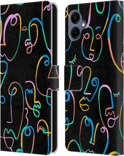 Vista 279 de Head Case Designs Officially Licensed Ninola Brushstrokes Multi Colorful Leather Wallet Case Compatible with Samsung Galaxy A07 4G