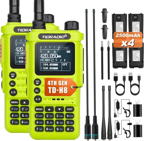 Vista 13 de TIDRADIO TD-H8 Radio de mano para jamón, Walkie Talkies Radio bidireccional