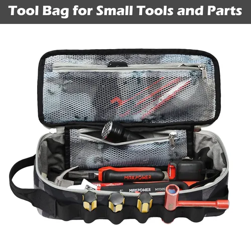 Vista 2 de Rough Enough - Bolsa de herramientas pequeña portátil, organizador EDC con asa