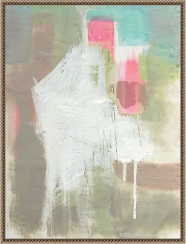 Vista 16 de Amanti Art Framed Canvas Wall Art 24x18 Retro Splash II by Jennifer Goldberger, Framed Wall Art Canvas, Abstract Artwork, Traditional Decor, Medium