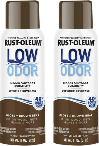 Vista 29 de Rust-Oleum - Pintura en aerosol prémium de bajo olor, gris ancla brillante Olor 40% menor que las pinturas en aerosol tradicionales, durabilidad