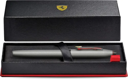 Vista 3 de Cross Century II - Bolígrafo de la Scuderia Ferrari, incluye caja de regalo, lacado satinado gris titanio