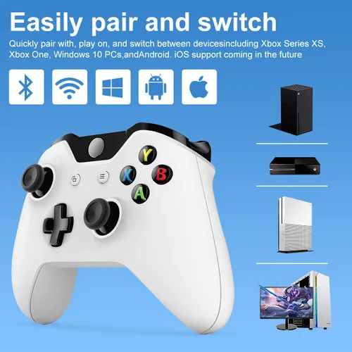 Vista 6 de SANGDER Wireless Controller for Xbox One Game Controller Compatible with Xbox OneOne SOne XOne Series XSWindows 7810, with 3.5mm Audio Jack, White