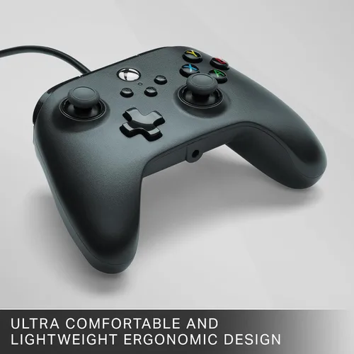 Vista 7 de PowerA Wired Controller for Xbox Series X S - Black, gamepad, wired video game controller, gaming controller, works with Xbox One and Windows 10/11