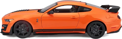 Vista 4 de Maisto - Modelo a escala 1/18 compatible con Mustang Shelby GT500 2020 (naranja)