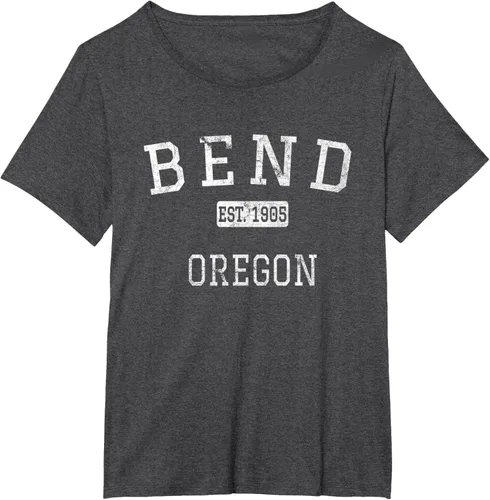 Vista 31 de Bend Oregon OR Camiseta vintage, Negro
