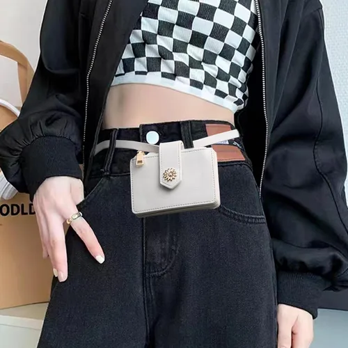 Vista 7 de Billetera pequeña para mujer RFID para mujer, carteras para tarjetas para mujer, delgada, cartera para tarjetas de crédito para mujer, beige-2