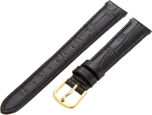 Vista 10 de Hadley-Roma Women's Alligator Grain Leather WatchStrap Negro