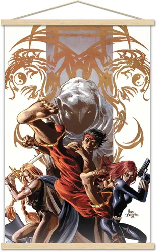 Vista 16 de Trends International Marvel Comics - Póster de pared Secret Avengers #7, 14.725 x 22.375 pulgadas, versión enmarcada de madera de granero