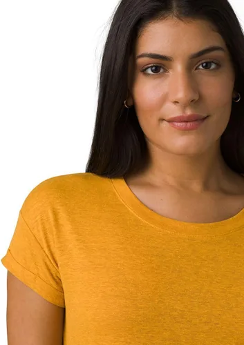 Vista 4 de prAna Camiseta Cozy Up - Mujer, Golden Hour Heather