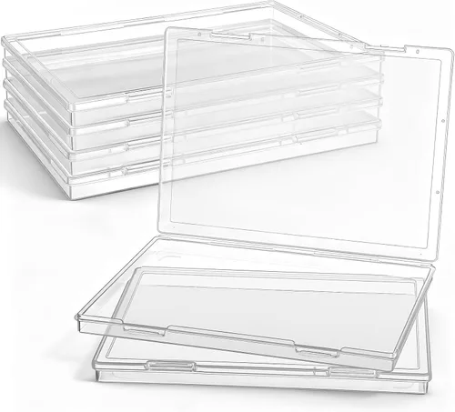 Vista 23 de 6 piezas de mini contenedores de almacenamiento de cuentas de plástico transparente para recolectar artículos pequeños, cuentas, joyas, tarjetas