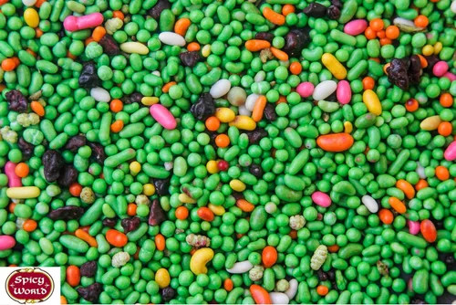 Vista 4 de Green Mukhwas - Dulces ambientadores de boca indios de 14 onzas Bolsa resellable por Spicy World