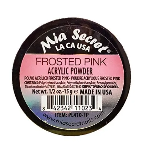 Vista 2 de Mia Secret Sistema de uñas profesional en polvo acrílico .5 oz - Rosa esmerilado