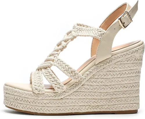 Vista 6 de Sopends Sandalias de cuña para mujer, plataformas y cuñas