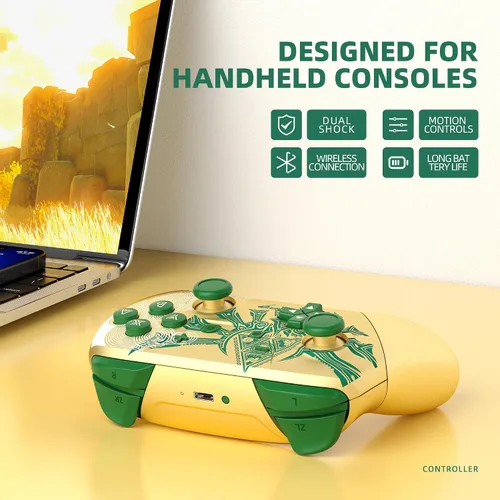 Vista 4 de Switch Pro Controller, Wireless Switch Controllers with Carrying Storage Case, Upgraded Gamepad Switch Remote Replacement for Switch Controller