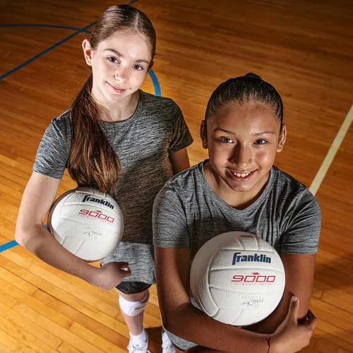 Vista 7 de Franklin Sports Balones de voleibol para entrenamiento en interiores + partidos, 9000 + 6000 pelotas de voleibol de tamaño oficial para adultos +