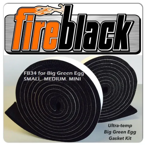 Vista 2 de FireBlack® Kit de juntas autoadhesivas 34 solo para Kamado Joe SM MED