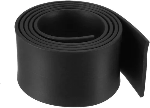 Vista 60 de uxcell Tira de sello de goma rectangular maciza, 0.197 in de ancho, 0.118 in de grosor, 3.3 ft de largo, color negro