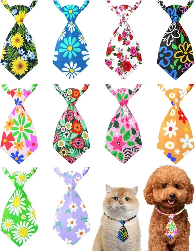 Vista 65 de PET SHOW Paquete de 10 corbatas para perros de feliz cumpleaños, XS