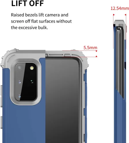 Vista 6 de Funda de teléfono para Samsung Galaxy S20 Plus Glaxay S20+ 5G, cubierta dura, a prueba de golpes, de silicona suave, híbrida, resistente, accesorios