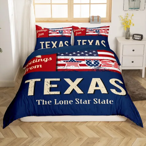 Vista 9 de Feelyou Texas Star - Juego de funda de edredón tamaño individual, diseño bohemio de vaquero para niños y niñas, funda de edredón azteca del salvaje