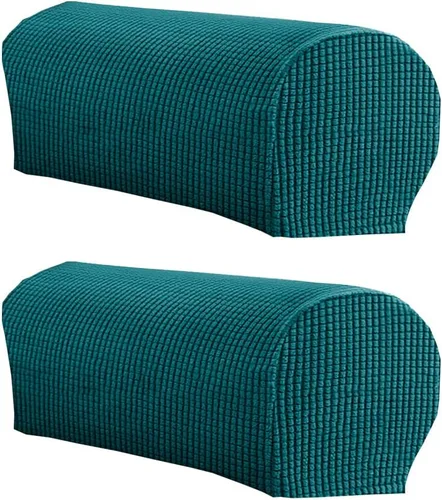 Vista 16 de LINGXIYA Funda de Reposabrazos de Terciopelo Suave y Elástico, Fundas para Reposabrazos de Sillas/Sofas, Fundas para Brazos de Sofá, Protector