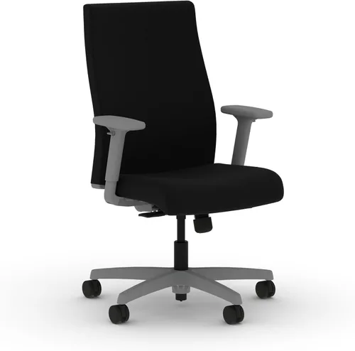 Vista 34 de HON Ignition 2.0 - Silla de oficina de tela, tapizada, brazos ajustables, silla de oficina ergonómica ejecutiva reclinable, con inclinación