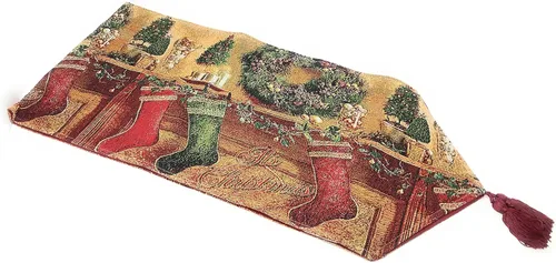 Vista 15 de Tache Home Fashion Camino de mesa con tapiz Mrs. Snowman 13x54