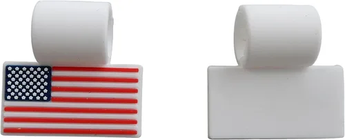 Vista 10 de Dijes de silicona para collar de béisbol de tornado, bandera de EE. UU., cruz 4:13, número de jersey Números uniformes