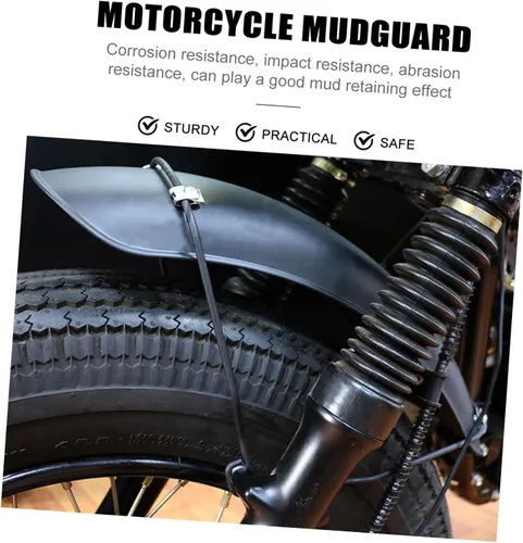 Vista 3 de Protector de lodo para motocicleta, protector de neumáticos de motocicleta, guardabarros para motocicleta, carenado delantero, protector de barro
