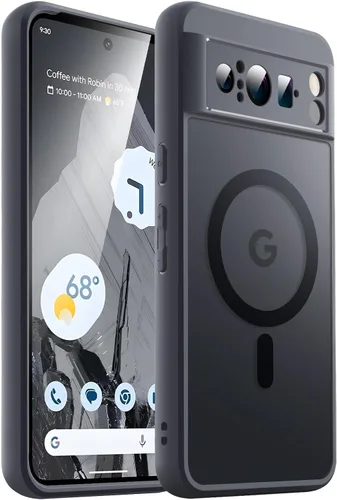 Vista 28 de JETech Funda magnética para Google Pixel 8 de 6.2 pulgadas 2023, compatible con MagSafe, translúcida mate trasera a prueba de golpes (Hazel)