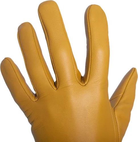 Vista 3 de Guantes Patrol-X para hombre (100% cuero Cabretta) para conducción táctica de policía, tiros y conducción en motocicleta (finos y sin forro)