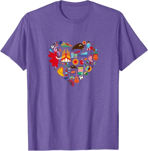 Vista 8 de I Love España Cute Español Orgullo, Madrid Barcelona playera, niños 10, Lemon Limón
