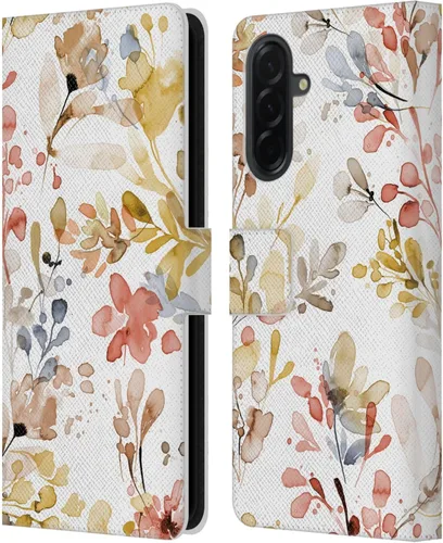 Vista 12 de Head Case Designs Officially Licensed Ninola Beige Wild Grasses Leather Wallet Case Compatible with Samsung Galaxy A07 4G