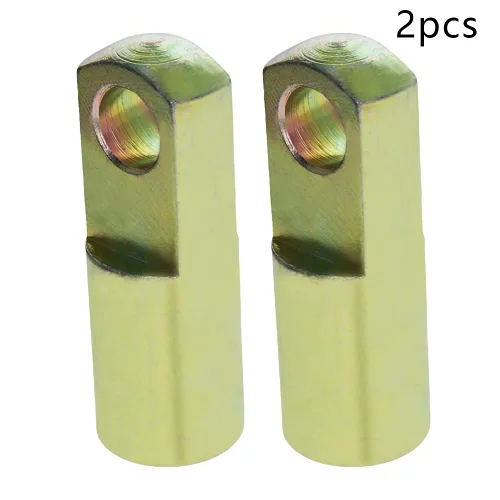 Vista 2 de Jutagoss 2pcs cilindro de aire Rod, extremo de horquilla 2.441 in longitud M12x1.25 rosca hembra Y conector