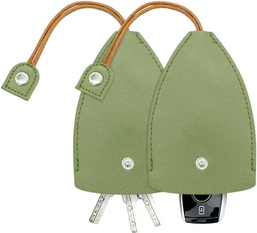 Vista 14 de Funda para Llave de Coche, 2 Piezas de Bolsas de Llavero Extraíbles Creativas, Gancho de Llavero Protector de Gran Capacidad de Cuero PU (Negro)