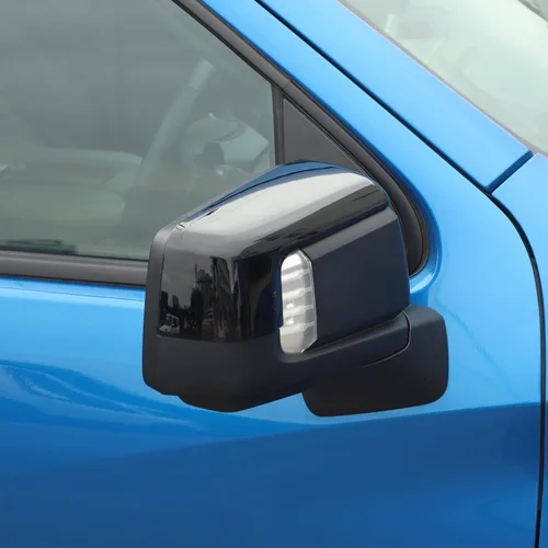 Vista 7 de Voodonala Para Chevy Silverado 2019 + cubierta de espejo lateral compatible con Chevrolet Silverado/GMC Sierra 1500 2019-2022 (negro, ABS, 2 piezas)