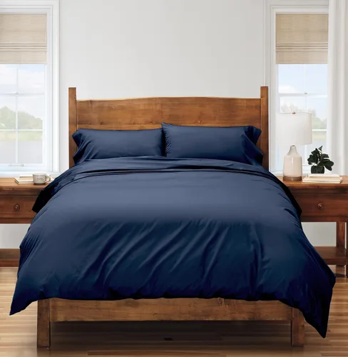 Vista 5 de Cuddledown Heritage - Funda de edredón 100% algodón Calidad Premium Tejido de satén ultrasuave Transpirable Cierre de botón Individual