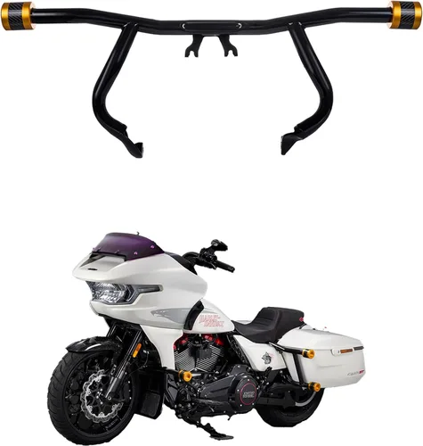 Vista 25 de Advanblack Protector de motor 2009-2026 plano Protek rendimiento delantero alto paso barra de choque para Harley Touring Street Glide Road King Rojo