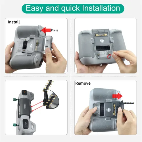 Vista 4 de Control remoto amplificador de señal amplificador de antena de rango para DJI Mavic Mini 3 / Mini 3 Pro RC solo controlador