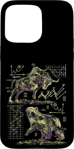 Vista 31 de Shareholder Stock Market Bull vs Bear Stock Trader Case for iPhone 17